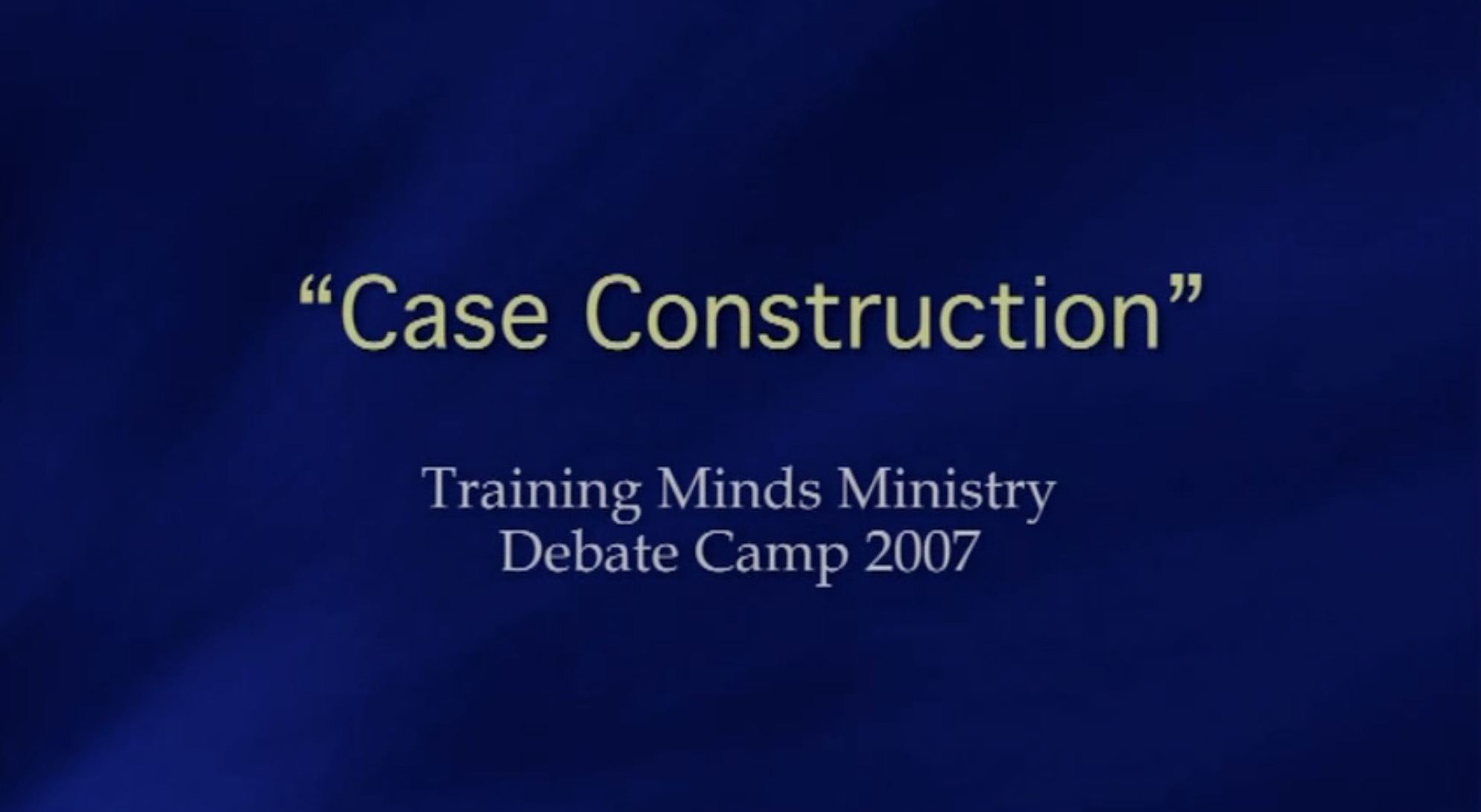 Policy Case Construction